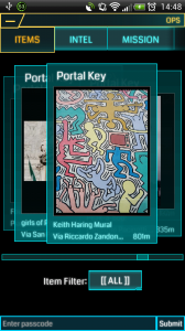 Ingress, portal keys