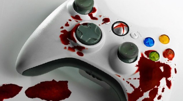 Controller Xbox 360 sporco di sangue