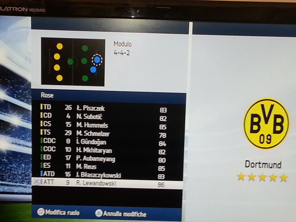 Modulo Borussia Dortmund - FIFA 14