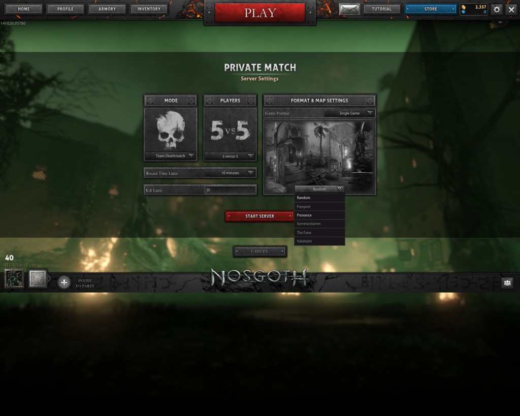 nosgoth private match