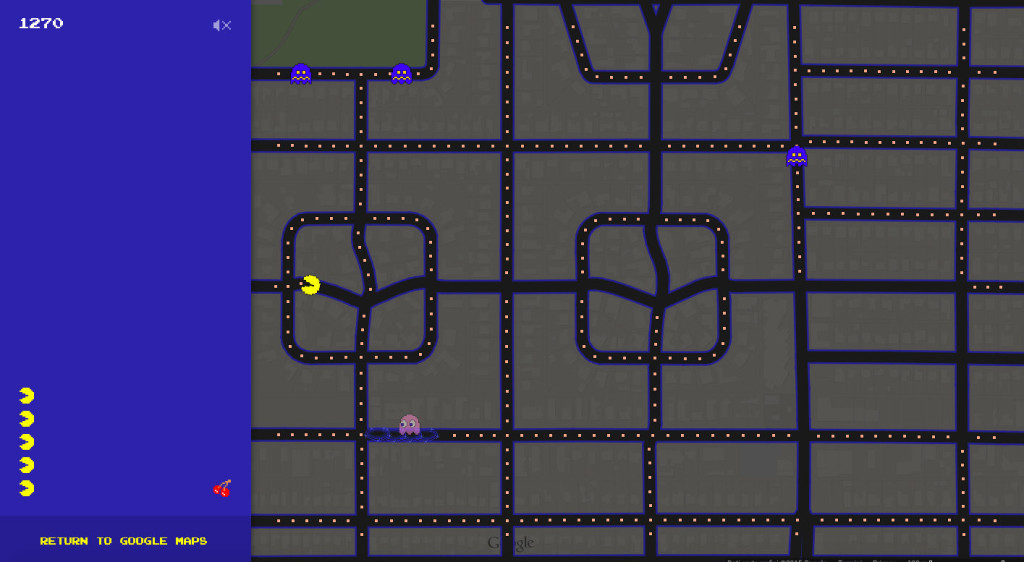 Google Maps Pac-Man