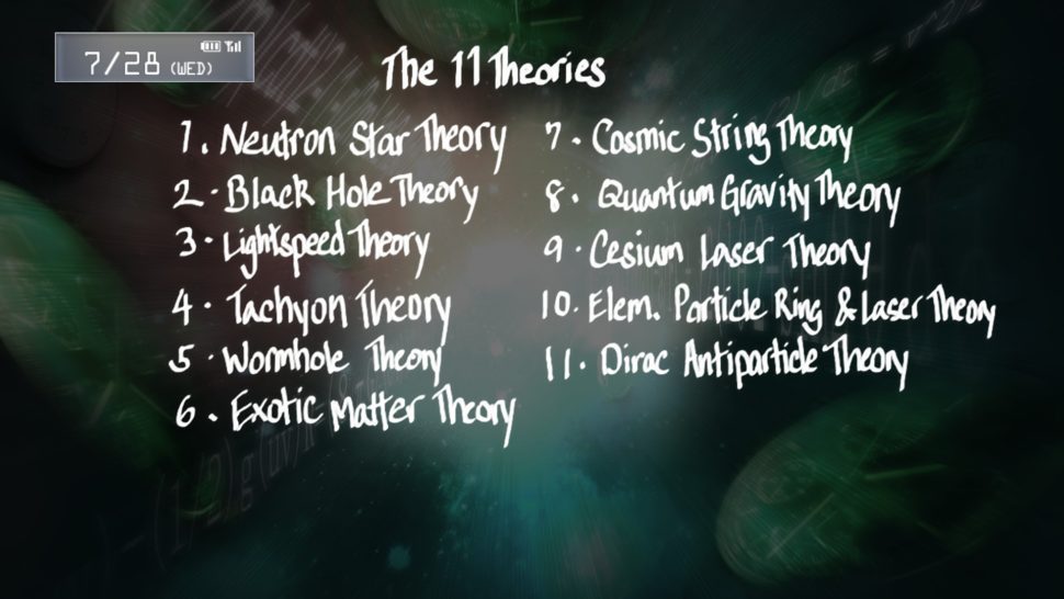 11 teorie, e (quasi) tutte accuratamente spiegate. Ecco cosa intendo con "se non vi interessano le tematiche, lasciate stare"