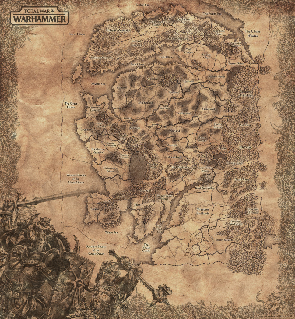 Warhammer Total War mappa completa