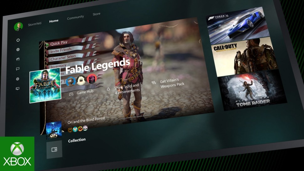 Xbox One nuova interfaccia